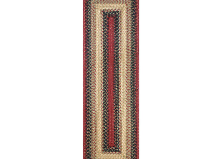 Homespice Highland Jute Braided Table Runner for Cabin Decor, Rect 11x36