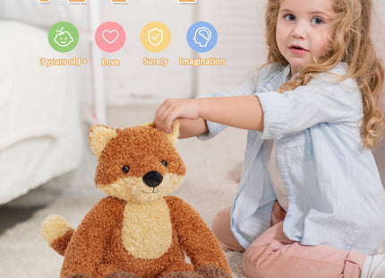 MorisMos Fox Stuffed Animal, 18" Soft Fox Plush Toy with Long Floppy Arms