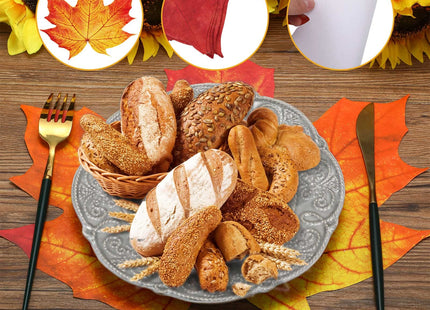 Eaasty 50 Pack Thanksgiving Fall Paper Placemats, Maple Leaf Place Mats