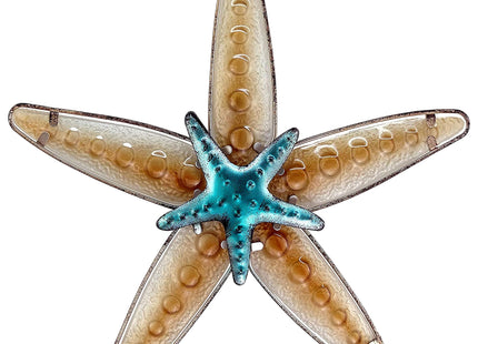 COOZZYHOUR Starfish Wall Art Decor, Ocean Theme Wall Sculptures Outdoor Indoor Decoration(Apricot)