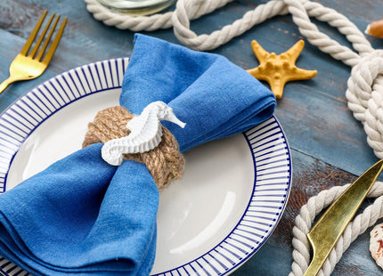 Coastal Starfish Napkin Rings, Set of 12