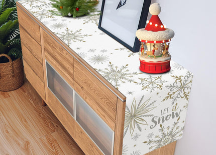 FreeNook Snowflake Christmas Table Runner, Chriatmas Decorations,13x72 Inch