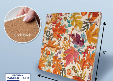 Thirstystone Autumn Colors Decorative Heat Tolerant Stone Trivet