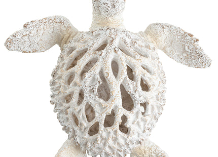 VVGIFTS Ocean White Sea Turtle Coral Reef Beach Coastal Home Shelf Decor