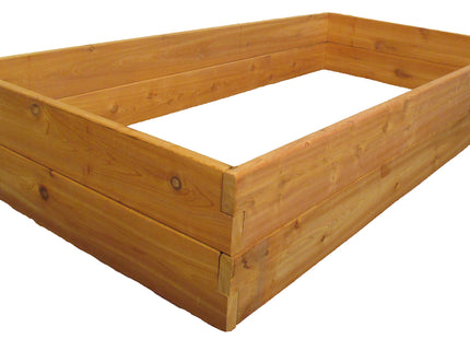 Infinite Cedar Premium Cedar Raised Garden Bed - 3' x 6' x 11" - Handcrafted in Maine from North American Western Red Cedar Wood