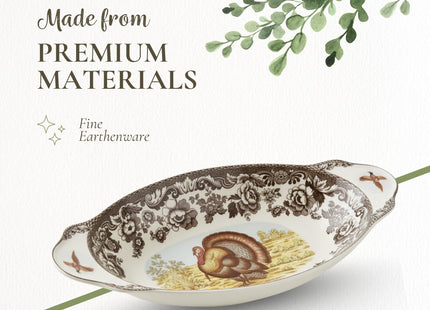 Spode – Woodland – Spode Woodland Bread Tray – Brown/White