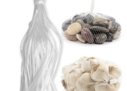 100pcs Undyed Seafood Boil Bags 24” Mesh Bags for Crawfish Shellfish Crab Boil Reusable Produce Onion Net Bags for Fruit Vegetable Storage