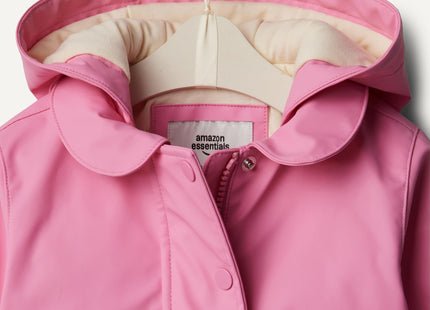 Amazon Essentials x Sofia Grainge Toddler Girls' Water-Repellent Rain Jacket, Rose, 2T