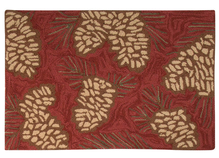 Park Designs Pinecone Hooked Rug, 24 x 36