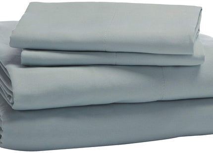 Amazon Basics 10-Piece Bed-in-a-Bag Comforter Set, Soft, Lightweight Microfiber, Full/Queen, Sea Foam Medallion