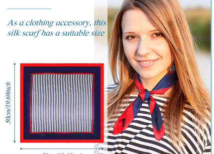 Xtinmee 12 Pack Sailor Scarf Bulk, Nautical Scarf, Light Attendant Scarves