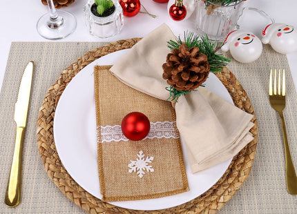 Farmhouse Pine Cone Napkin Rings Set of 4, Rustic Pinecone Napkin Ring Holders, Handmade Serviette Buckles Holder for Thanksgiving Day, Christmas, Fall Decorations (Pinecone)