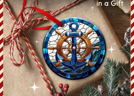 KILYHOME Anchor Nautical Christmas Ornament 2026