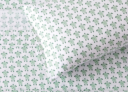 Vonty Kids Full Sea Turtle Printed Microfiber Sheet Set, 4-Piece