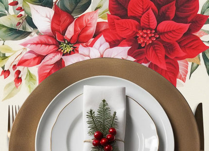 uwdfnwuif Christmas Tablecloth Waterproof Christmas Tree/Holly Table Cloths for New Years Holiday Party and Dining Decoration-60 * 60" Square
