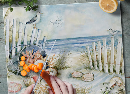 CounterArt Coastal Sanctuary 3mm Tempered Glass Cutting Board