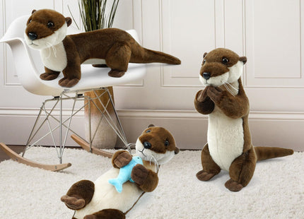 Hideekoog Sea Otter Stuffed Animals for Kids,Upward Posture Otter Ocean Cute Animal Plush Toy Birthday Gift for Boys Girl Children（Upward）