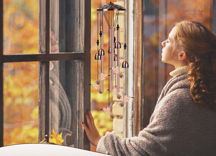 Briwooody Hummingbird Wind Chimes for Outside Christmas Hummingbird Gifts
