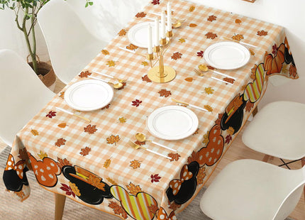 Yarcooly Fall Tablecloth Rectangle 60×80 Inch Autumn Decorations for Home