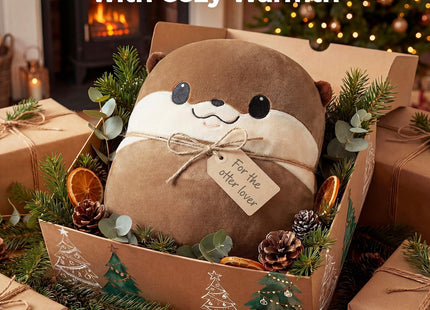 Mewaii Otter Gifts, Wearable Blanket Hoodie, Soft Flannel Otter Blanket