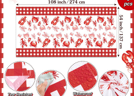 Ferrochef 61 Pcs Seafood Tools Set Plastic Crawfish Tablecloth Lobster Bibs