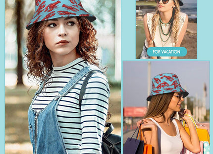 JIEKENMO Lobster Bucket Hat Fashion Sun Cap for Women and Men