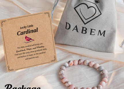 Dabem Cardinal Gifts for Women's Cardinal Christmas Ornaments Bracelet Deco Stocking Stuffers