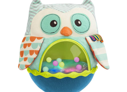 B. toys Owl Be Back Baby Musical Toy, Wobbling Sensory Owl Toy, Softtoys