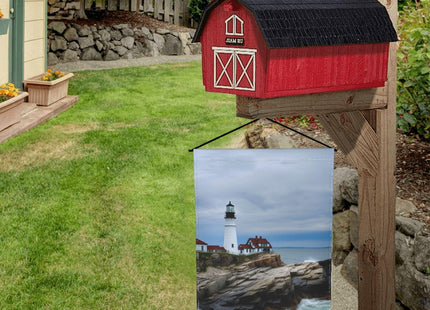 Lighthouse Sea Garden Flag Banner, Double Sided Welcome Flags for Party Christmas Festival Outdoor Decor 12 x 18 Inch