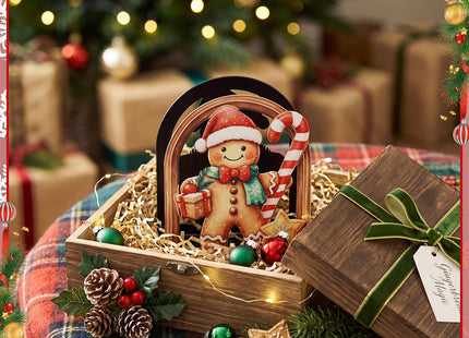 Cinnvoice Christmas Paper Towel Holder Gingerbread Man Napkin Holder