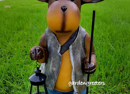 GARDENGREETERS Moose Solar Light Statue Moose Solar Figurine