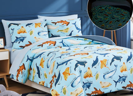Twin Bedding Sets for Boys - 5 Pieces Ocean Bedding Twin Comforter Set