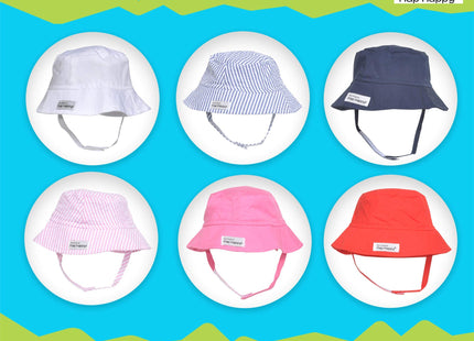Flap Happy Baby Boy's UPF 50+ Bucket Hat Hat, Lobster Pirate, Small