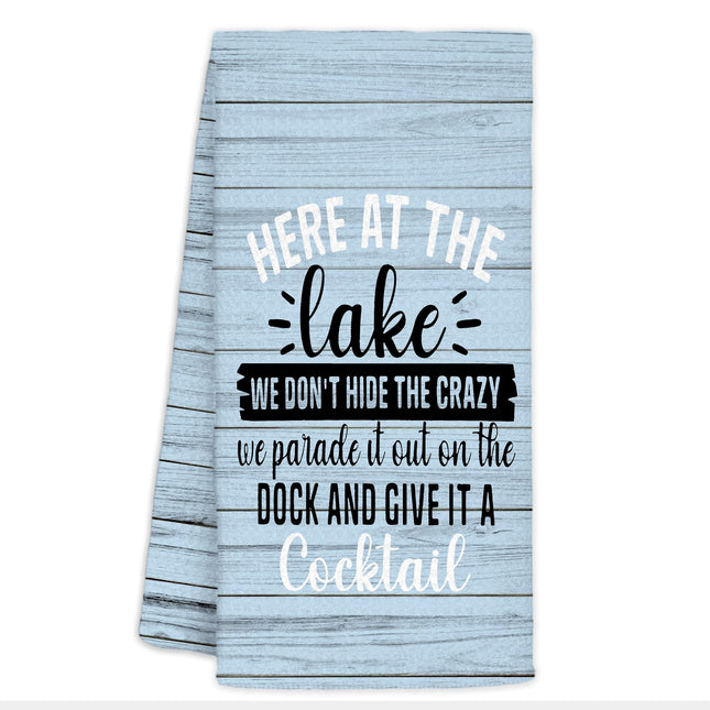 CIOJUNE Lake House Decor Kitchen Towel, Lake House Gifts, 16x24inches