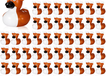 Deekin 24 Pcs Deer Rubber Duck 2 Inch Party Favors,Whitetail Deer Buck