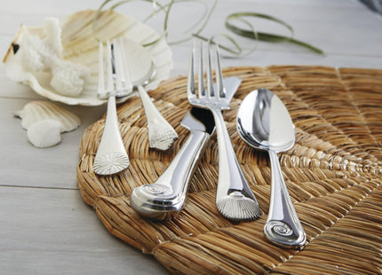 Reed & Barton Seashell 5Pc Flatware Place Setting, 5 Piece, Silver