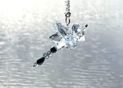 Crystal Dragonfly Suncatcher – Prism Rainbow Maker for Car, Garden, Home & Window Décor – Dragonfly Charm Gift for Mom or Grandma