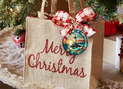 Lighthouse Christmas Ornaments - Coastal Lighthouse Gifts for Lovers - 2024 Keepsake Home Holiday Present Ideas