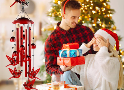 YHmall Cardinal Wind Chimes for Outside, 35" Cardinal Gifts for Women