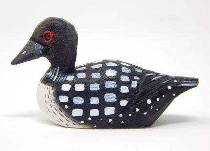 Loon Cake Topper Love Duck Bride & Groom Wedding Engagement Anniversary Handmade Carved Wood Statue