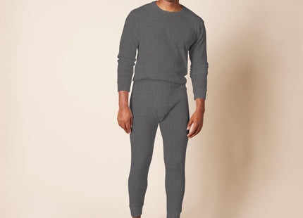 Amazon Essentials Men's Thermal Long Underwear Set Underwear, -Charcoal Grey, L