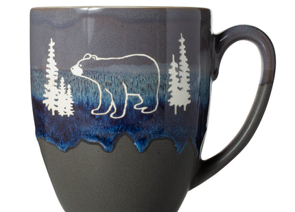 Cape Shore Freeport Etched Stoneware 18oz Mug, Multiple Styles Available (Bear)