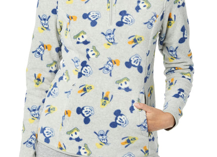 Amazon Essentials Disney | Marvel | Star Wars | Princess Women's Soft Polar Fleece Quarter-Zip Mock Winter Jackets, Mickey and Friends, X-Large