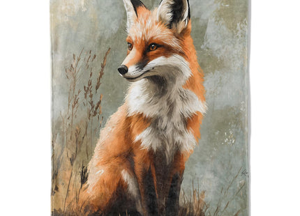 Mounidso Fox Blanket, Cute Fox Flannel Blanket Gifts for Women, Soft Warm Lightweight Fox Blankets for Living Room Home Sofa Travel Decor 40" x 50"