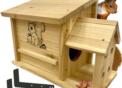 MrHN Squirrel House - Squirrel Houses for Outside Nesting
