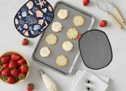 Seashell Silicone Pot Holders Set of 2, Heat Resistant up to 500°F