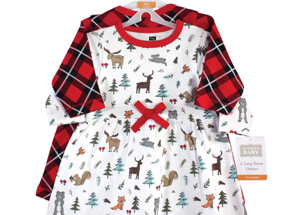 Hudson Baby baby girls Dresses Hudson and Toddler Girl Cotton Dresses Woodland Friends 5 Toddler, Woodland Friends, 5T US