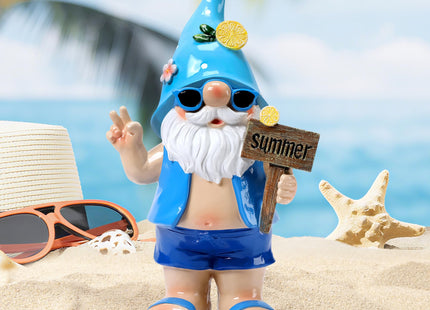 Garden Summer Gnomes Statue Coastal Decor for Outdoor Beach Gift for Women