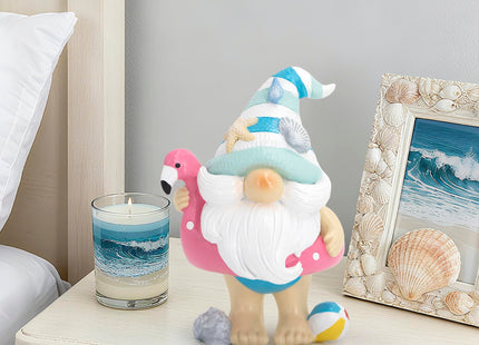 Hodao Flamingo Gnome Decoration, Coastal Beach Home Decor