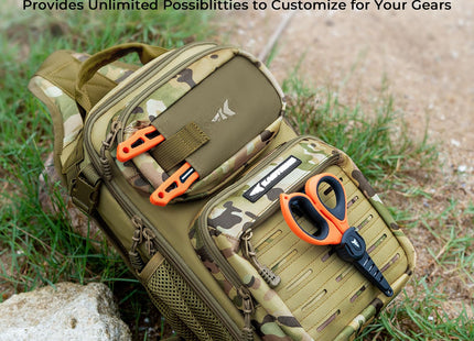KastKing BlowBak Tactical Sling Tackle Bag-Lightweight Fishing Backpack Storge Fishing Gear and Equipment,Gift for Men